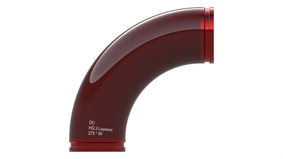 quality 275 X 90 90 Grad Rohr Ellenbogen 150.0mm Doppelschicht Hochdruck Ellenbogenbefestigung factory