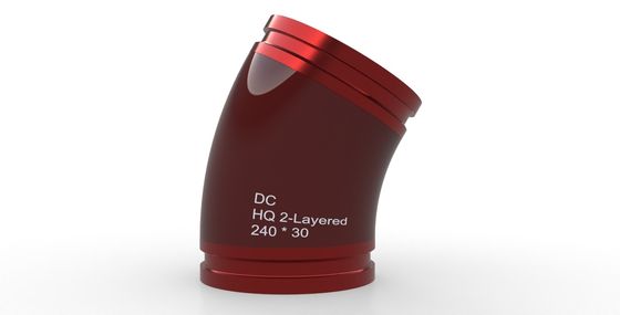 quality Doppia parete 240 x 30 tubo idraulico gomito idraulico gomito resistente all'usura factory